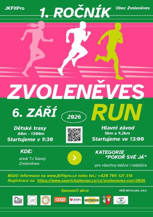 pozvánka na 1. ROČNÍK Zvoleněves RUN 1